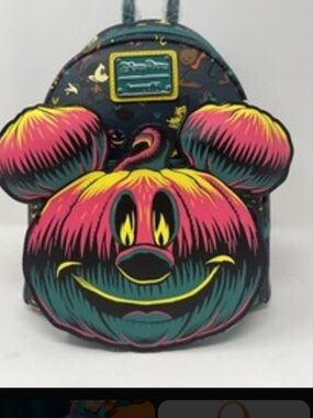 Loungefly Disney Glow in the Dark Pumpkin Back pack